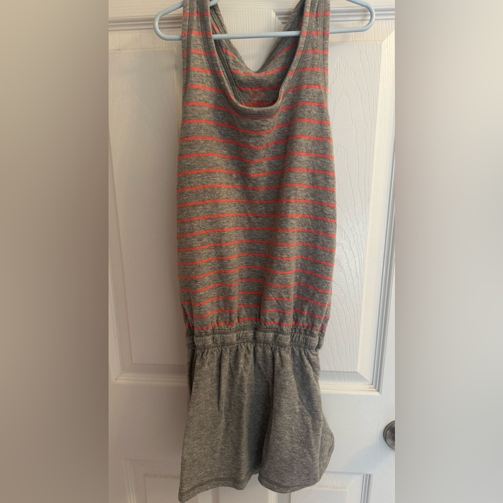 Ivivva By Lululemon Girls Size 10 Reversible Dress Sleeveless Gray Pink Casual